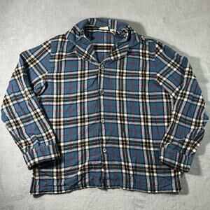 LL Bean Archive Soft Flannel 1958 Womens Medium Form Function Camp Collar Plaid